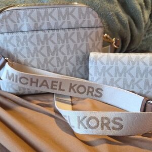 Michael Kors Logo Crossbody Bag and Wallet Set